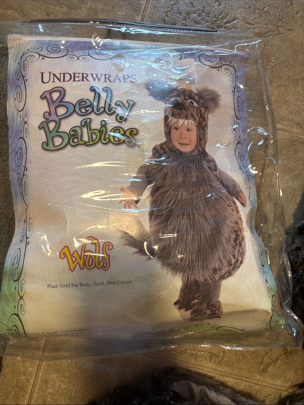 Belly Babies Wolf Costume - Gray